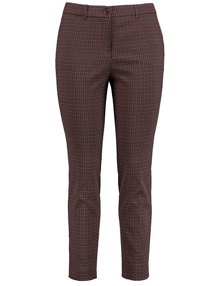 SAMOON Kelnės Lengvai krentantis trumpesnio ilgio Jacquard-Hose Betty